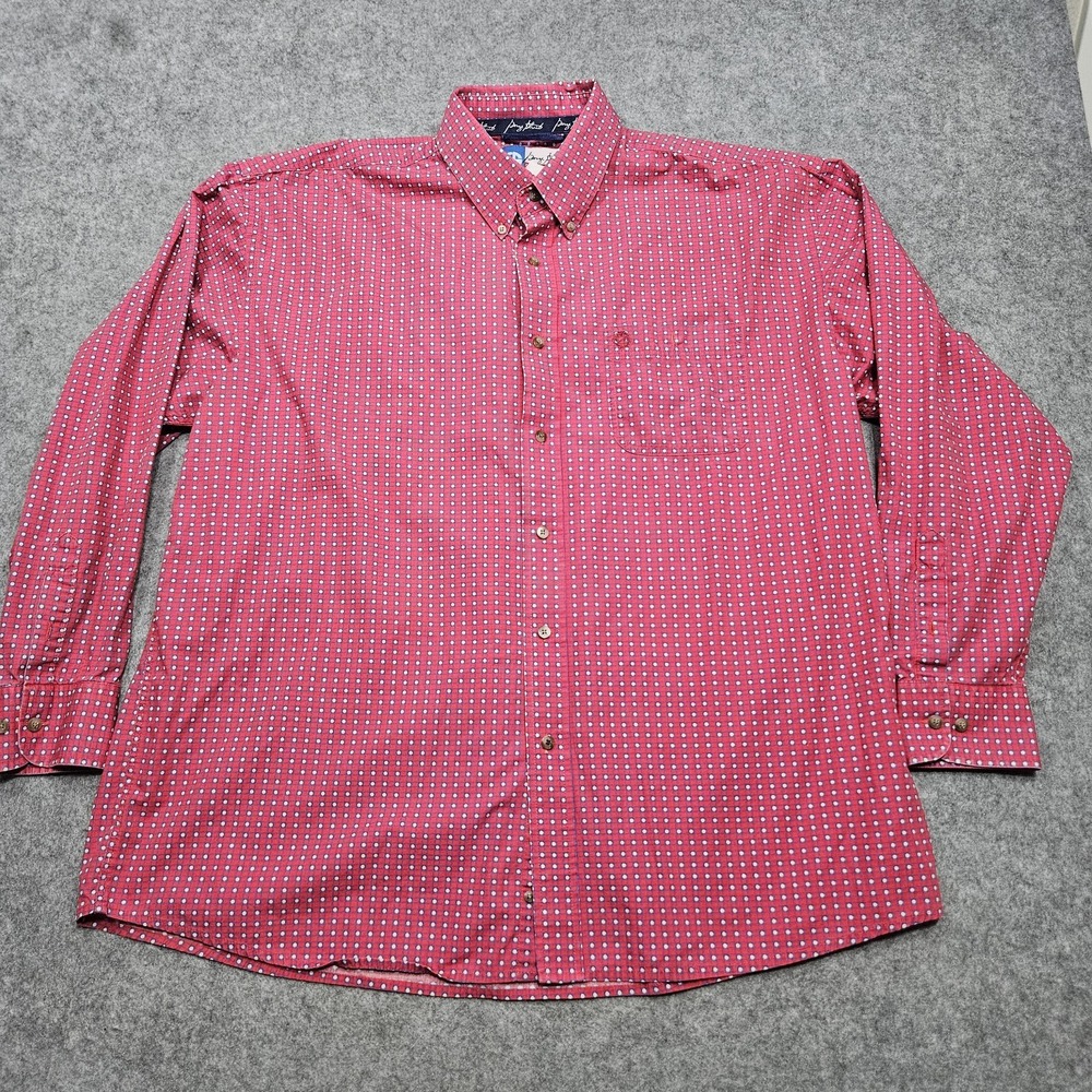George Strait Wrangler Men XXL Cowboy Cut Collection‎ Pink Shirt